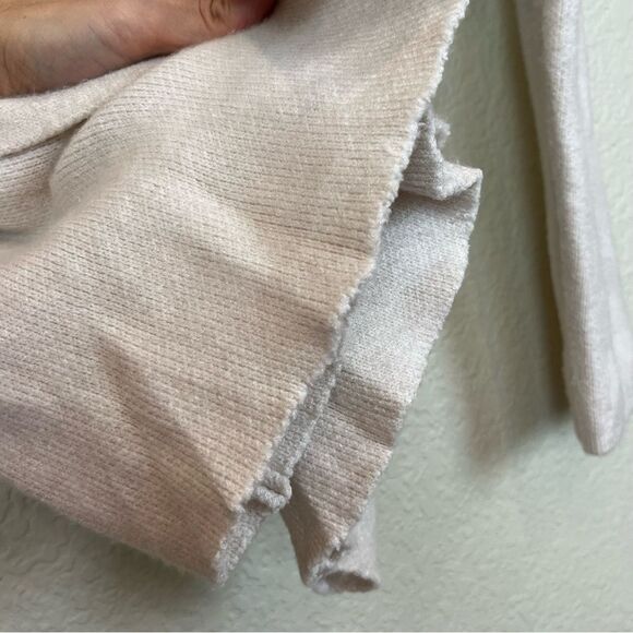 Magaschoni Open Front Long Sleeve Cardigan in Cream size Medium - Picture 10 of 12